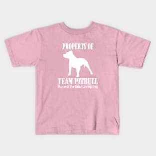 PROPERTY OF TEAM PITBULL Kids T-Shirt